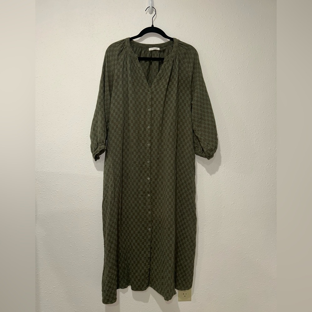 Neuflora Sage Gingham Juneau Dress